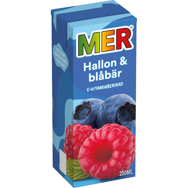 MER Stilldrink Hallon/Blåbär