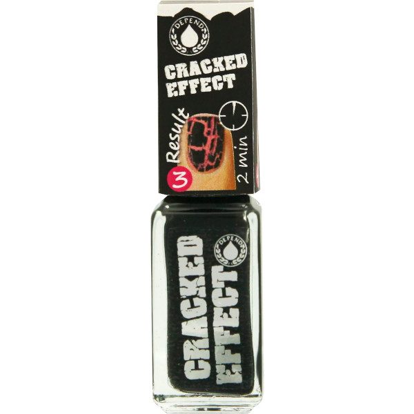Depend Cracked Effect Svart