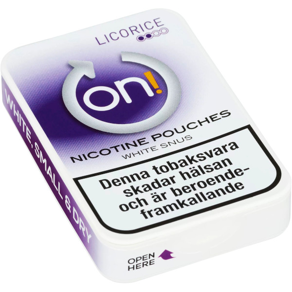 on! Nikotinpåsar Licorice 3mg