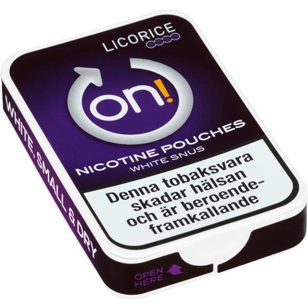 on! Nikotinpåsar Licorice 6mg