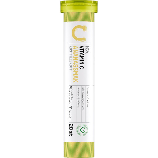 ICA Apotek Hjärtat Vitamin C Ananassmak