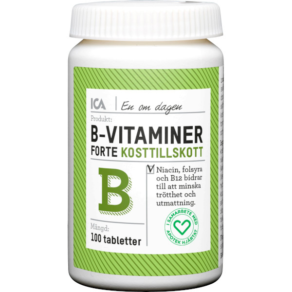 ICA Apotek Hjärtat B-Vitaminer Forte