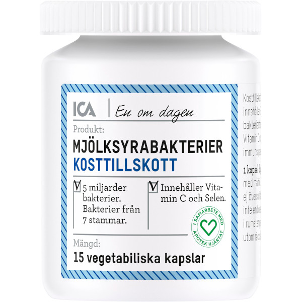 ICA Apotek Hjärtat Mjölksyrabakterier