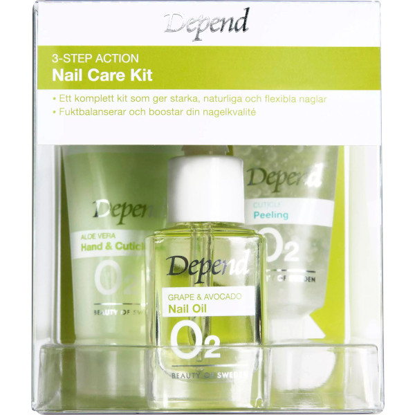 Depend Nail Care Kit O2 3-Step Action