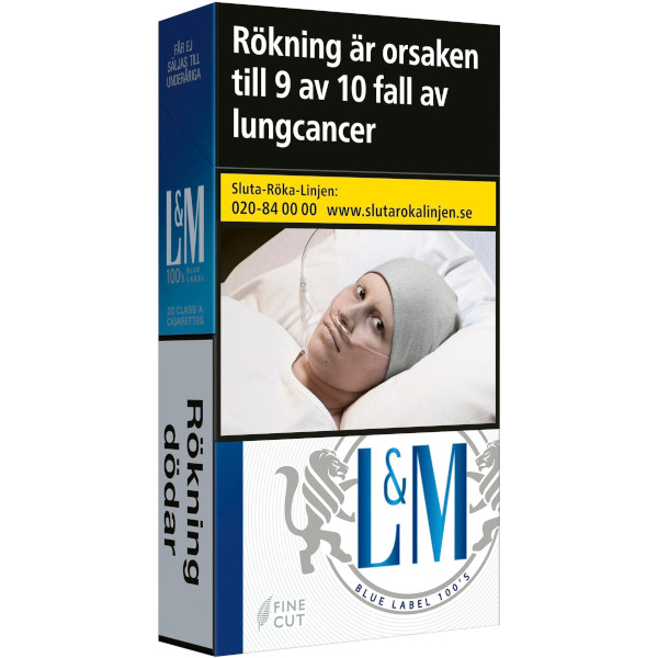 L&M Cigaretter Fine Cut Blue 100s