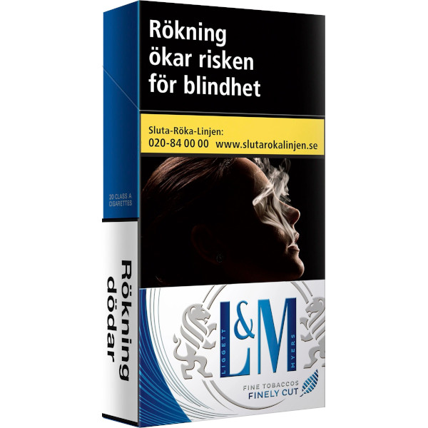 L&M Cigaretter Finely Cut Blue 100s