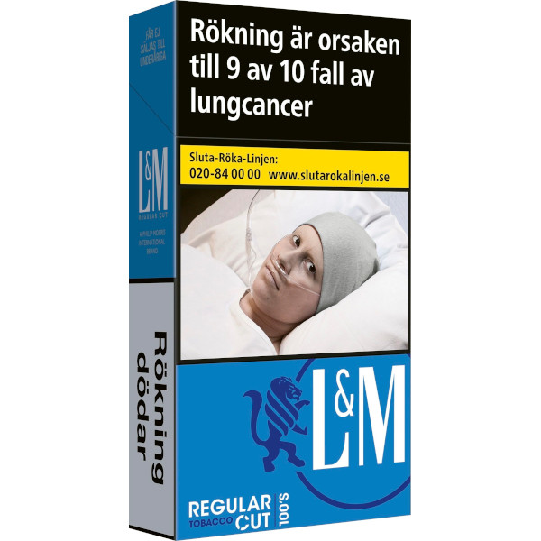 L&M Cigaretter Regular Cut Blue 100s