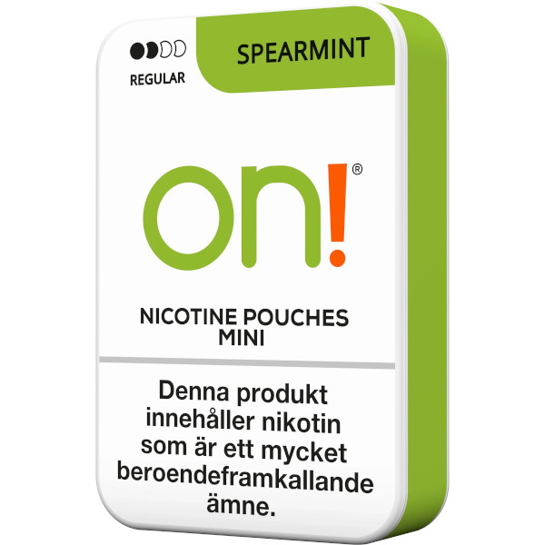 on! Nikotinpåsar Spearmint 3mg
