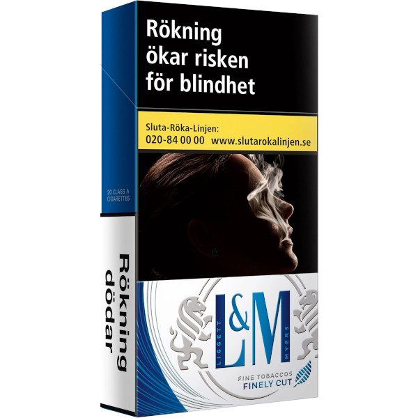 L&M Cigaretter Finely Cut Blue 100s