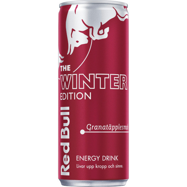 Red Bull Energidryck Winter Edition Granatäpple