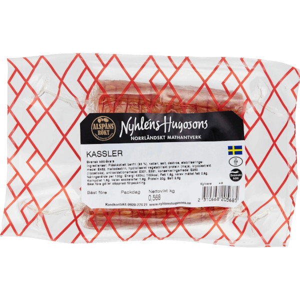 Nyhléns Hugosons Kassler Alspånsrökt