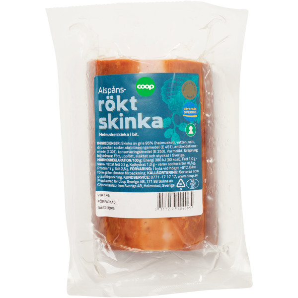 Coop Skinka Alspånsrökt Bit