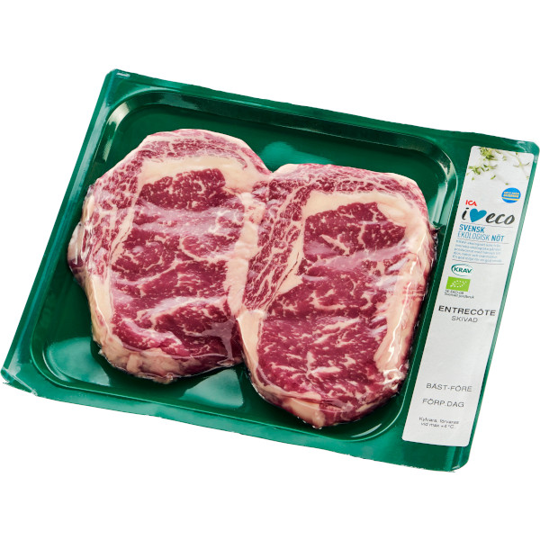 ICA I Love Eco Entrecôte Skivad Ekologisk