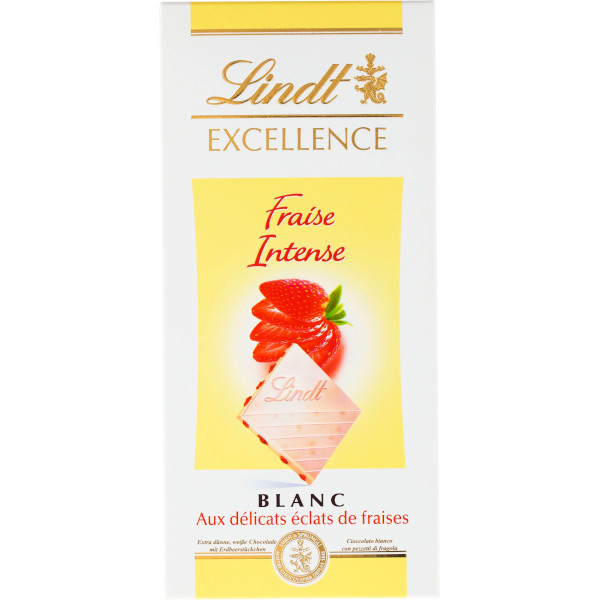 Lindt Chokladkaka Excellence Blanc Fraise Intense