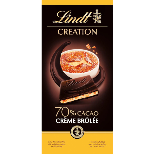 Lindt Chokladkaka Creation 70% Crème Brûlée