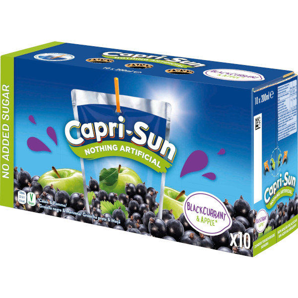 Capri-Sun (Capri-Sonne) Fruktdryck Blackcurrant & Apple