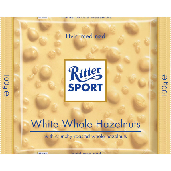Ritter Sport Chokladkaka White Whole Hazelnuts