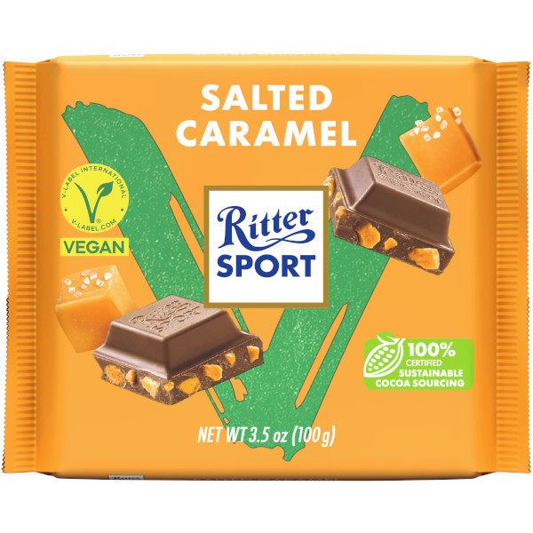 Ritter Sport Chokladkaka Vegan Salted Caramel
