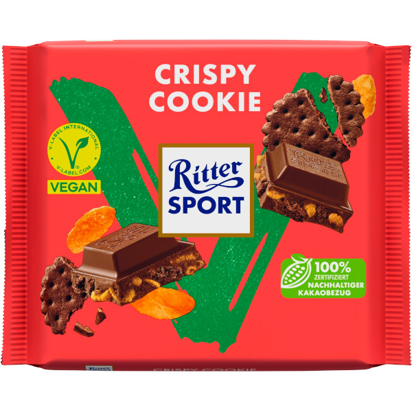 Ritter Sport Chokladkaka Vegan Crispy Cookie