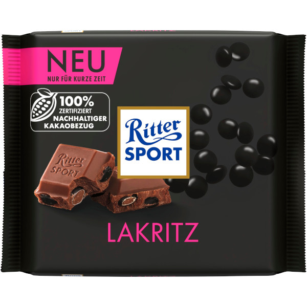 Ritter Sport Chokladkaka Lakritz