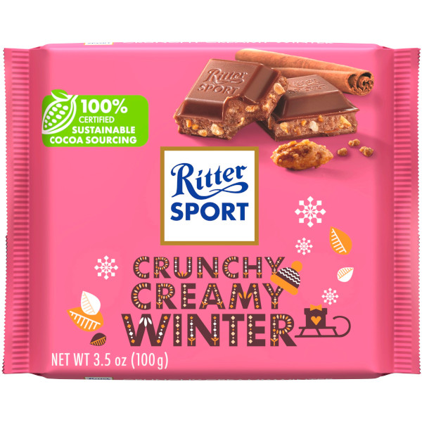 Ritter Sport Chokladkaka Crunchy Creamy Winter