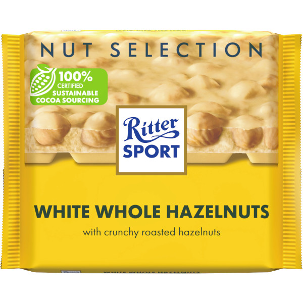 Ritter Sport Chokladkaka White Whole Hazelnuts