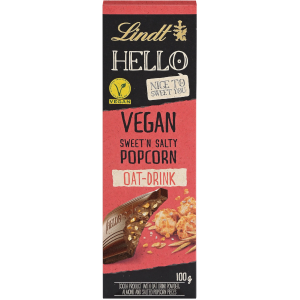 Lindt Chokladkaka Hello Vegan Oat-Drink Sweet 