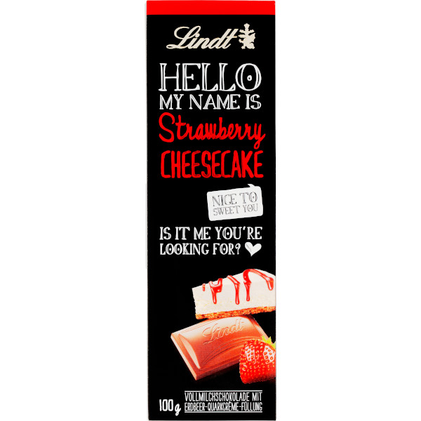 Lindt Chokladkaka Hello Strawberry Cheesecake