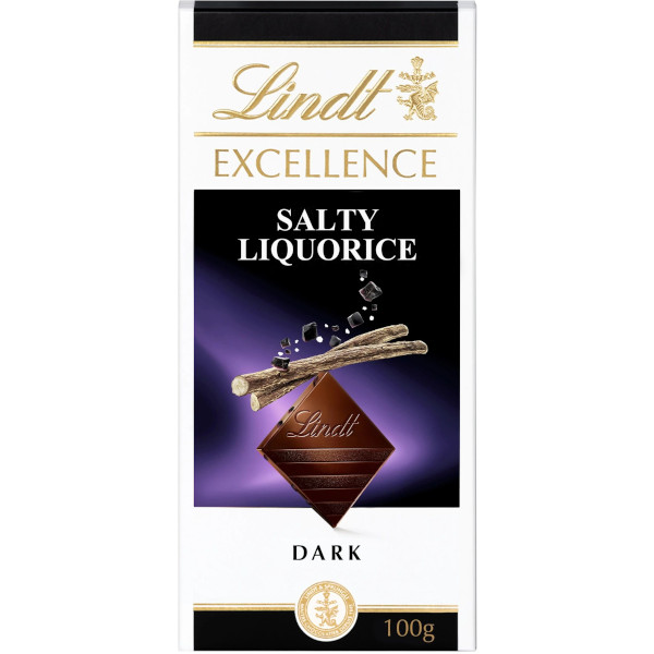 Lindt Chokladkaka Excellence Dark Salty Liquorice