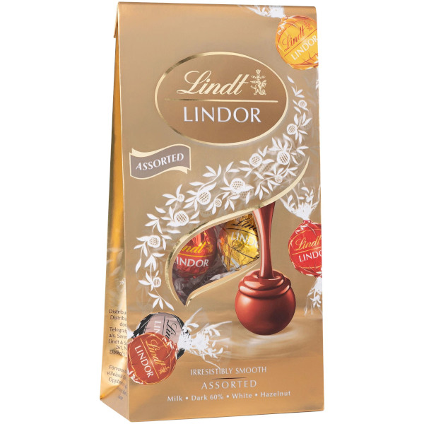 Lindt Chokladpraliner Lindor Mix Milk/Dark/White/Hazelnut