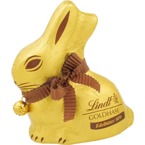 Lindt Chokladfigur Guldhare Mörk 60%