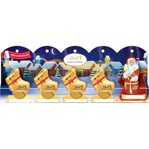 Lindt Chokladfigurer Santa Sleigh