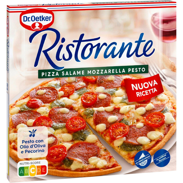 Dr Oetker Pizza Ristorante Salame/Mozzarella/Pesto