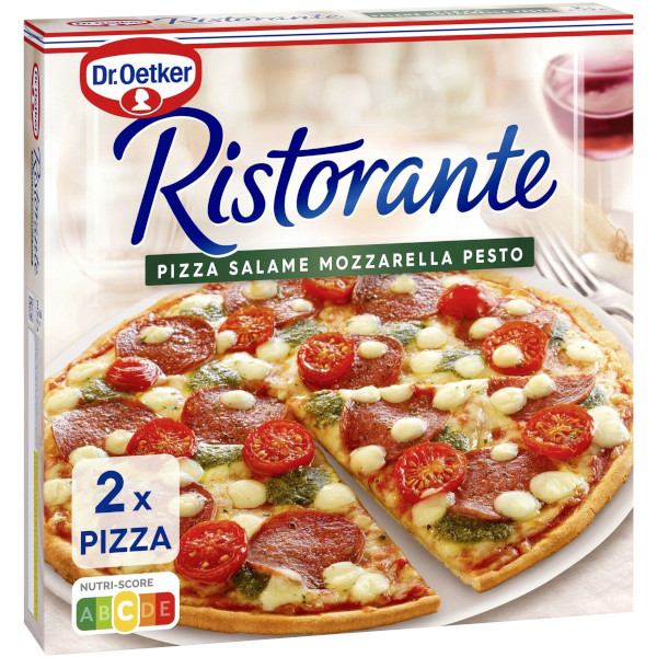 Dr Oetker Pizza Ristorante Salame/Mozzarella/Pesto
