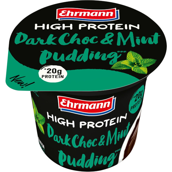 Ehrmann Proteinpudding Dark Choc & Mint