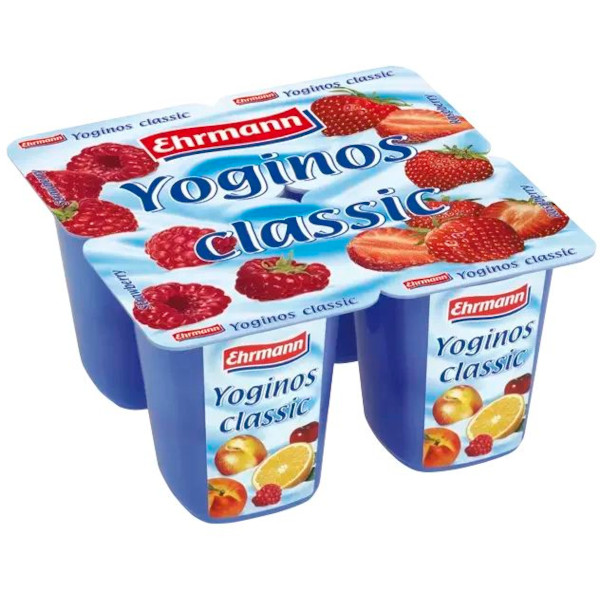 Ehrmann Yoginos Classic Strawberry/Raspberry