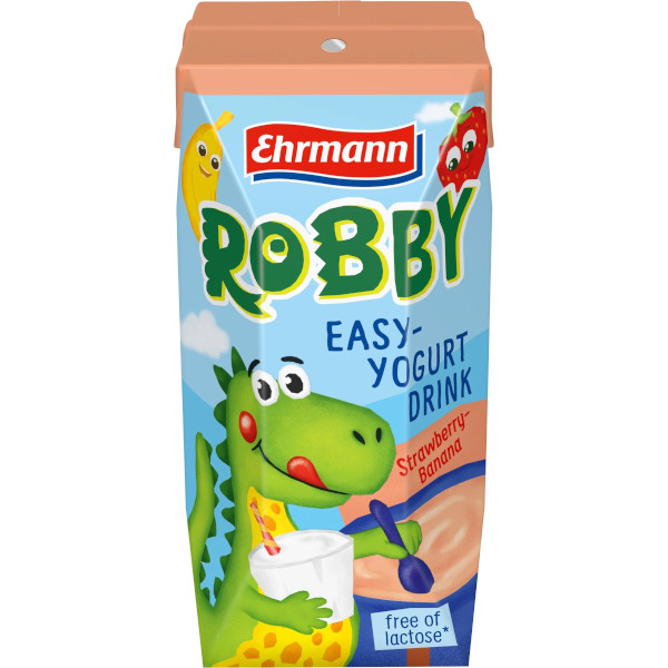 Ehrmann Yoghurtdrink Robby Strawberry/Banan