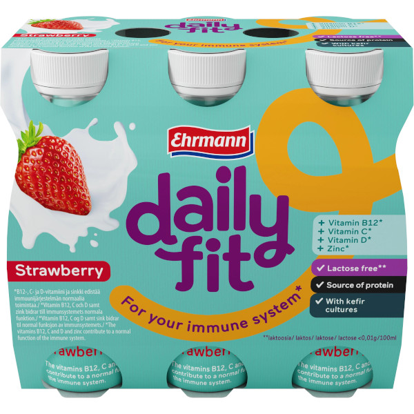 Ehrmann Daily Fit Strawberry Immune System