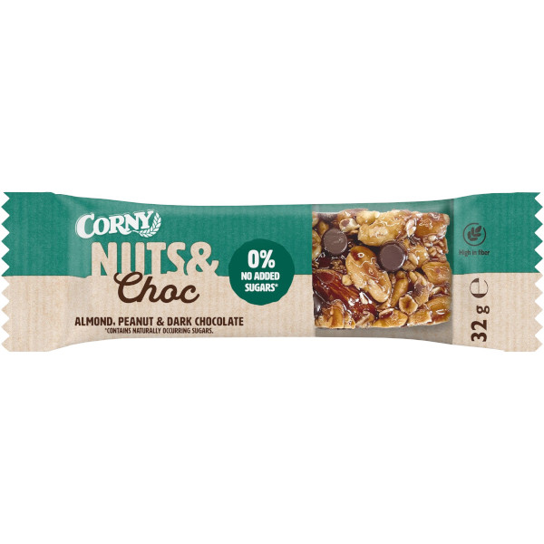 Corny Nuts & Choc Almond/Peanut/Dark Chocolate