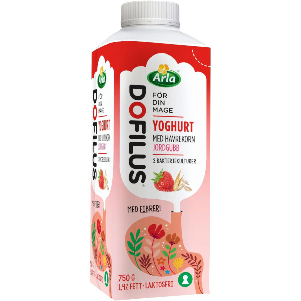 Arla Dofilus Yoghurt Havrekorn Jordgubb