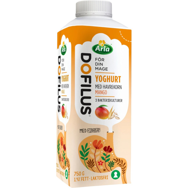Arla Dofilus Yoghurt Havrekorn Mango