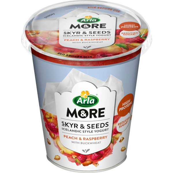 Arla & More Skyr & Seeds Peach/Raspberry