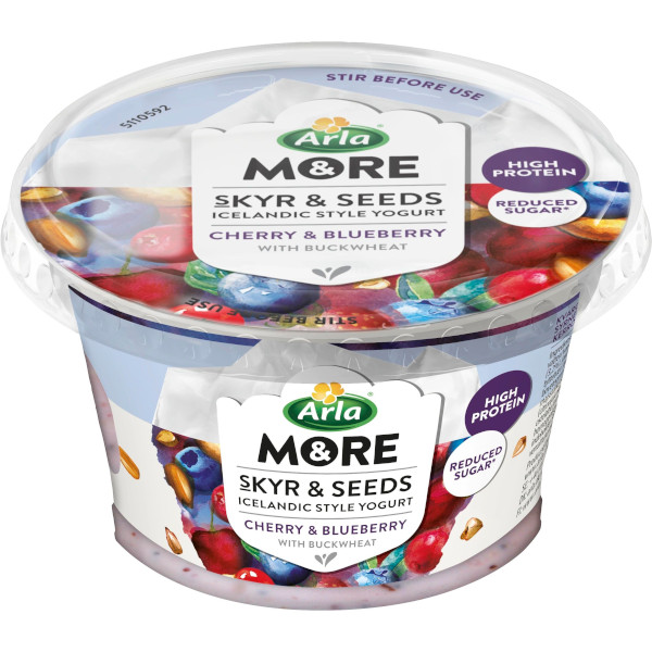 Arla & More Skyr & Seeds Cherry/Blueberry