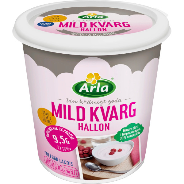 Arla Mild Kvarg Hallon