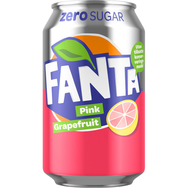 Fanta Läsk Pink Grapefruit Zero