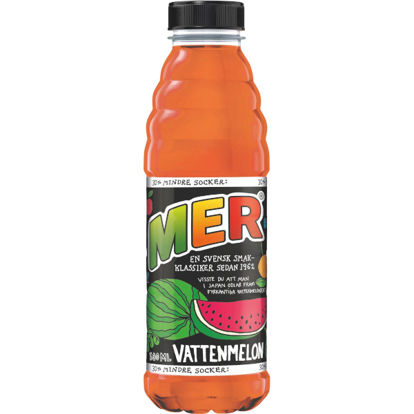 MER Stilldrink Vattenmelon 30% Mindre Socker
