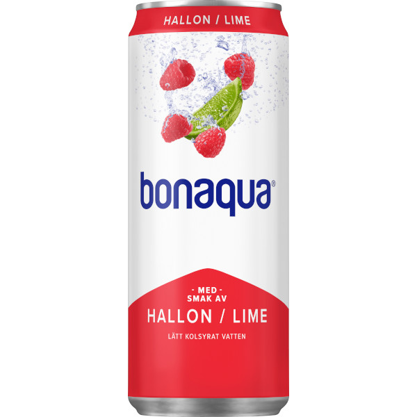 Bonaqua Kolsyrat Vatten Hallon/Lime