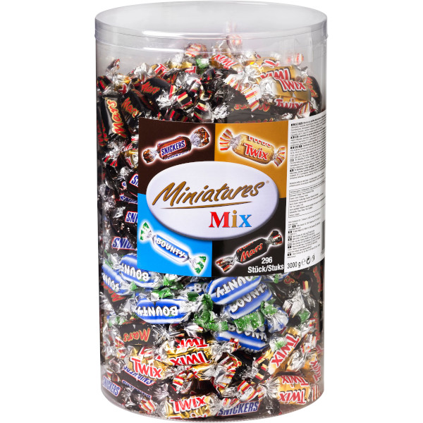 Mix Varumärken Chokladbitar Miniatures Mix Snickers/Twix/Bounty/Mars