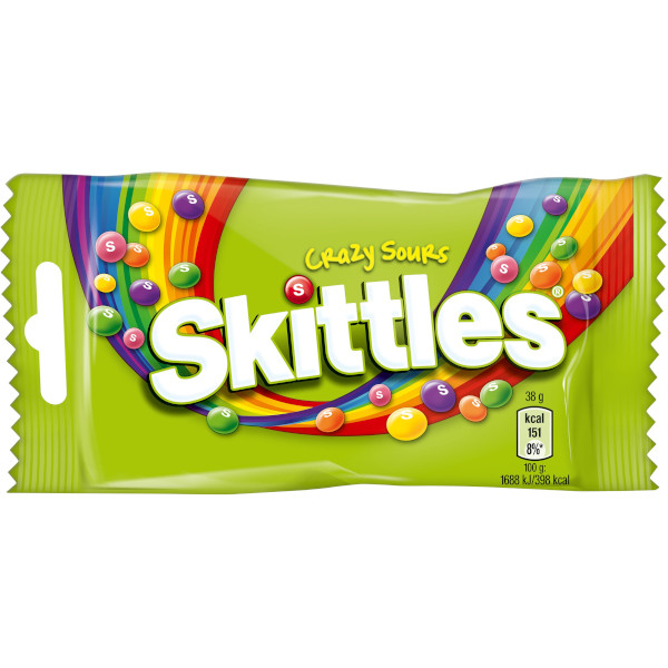 Skittles Godiskulor Crazy Sours