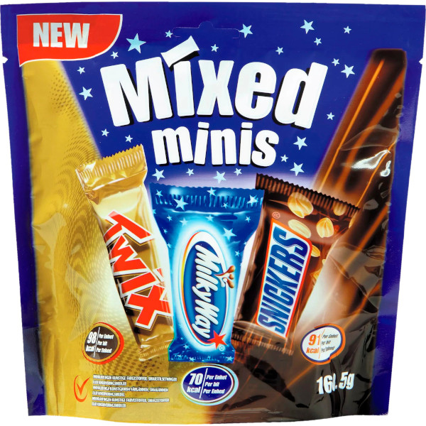 Mix Varumärken Chokladbit Minis Mixed Twix/Milky Way/Snickers